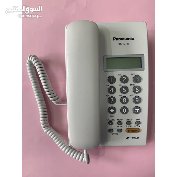 تلفون ارضي سلكي بناسونك صناعة ماليزيا Panasonic KXT7705SX Corded Landline Phone