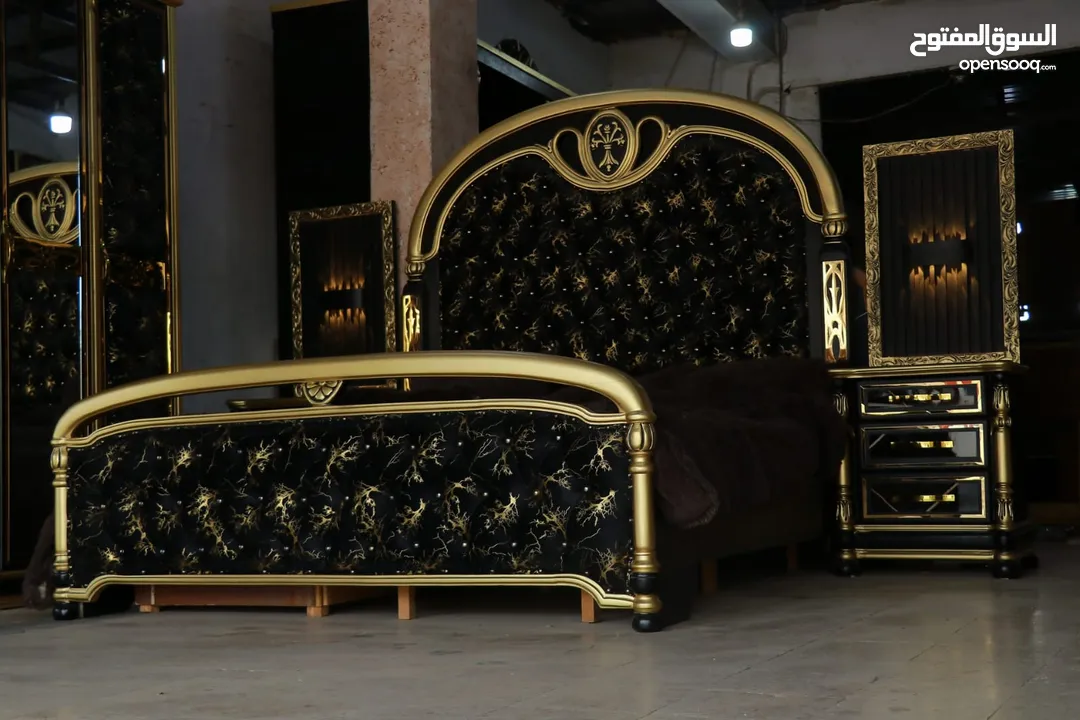 غرفة نوم لاتيه وزان ملوكيه وارد الخليج للبيع بسعر مغري جدا سعر 850 فقط شامل التوصيل والتركيب