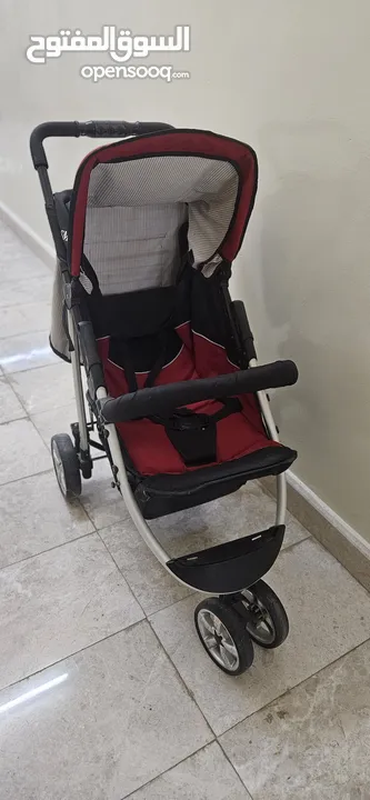 baby stroller for sale used one (heavy duty)  10 riyal only