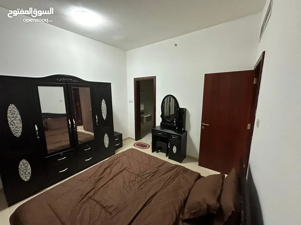 غرفتين وصالة مفروش للإيجار الشهري في عجمان النعيميه1 بأبراج City Tower