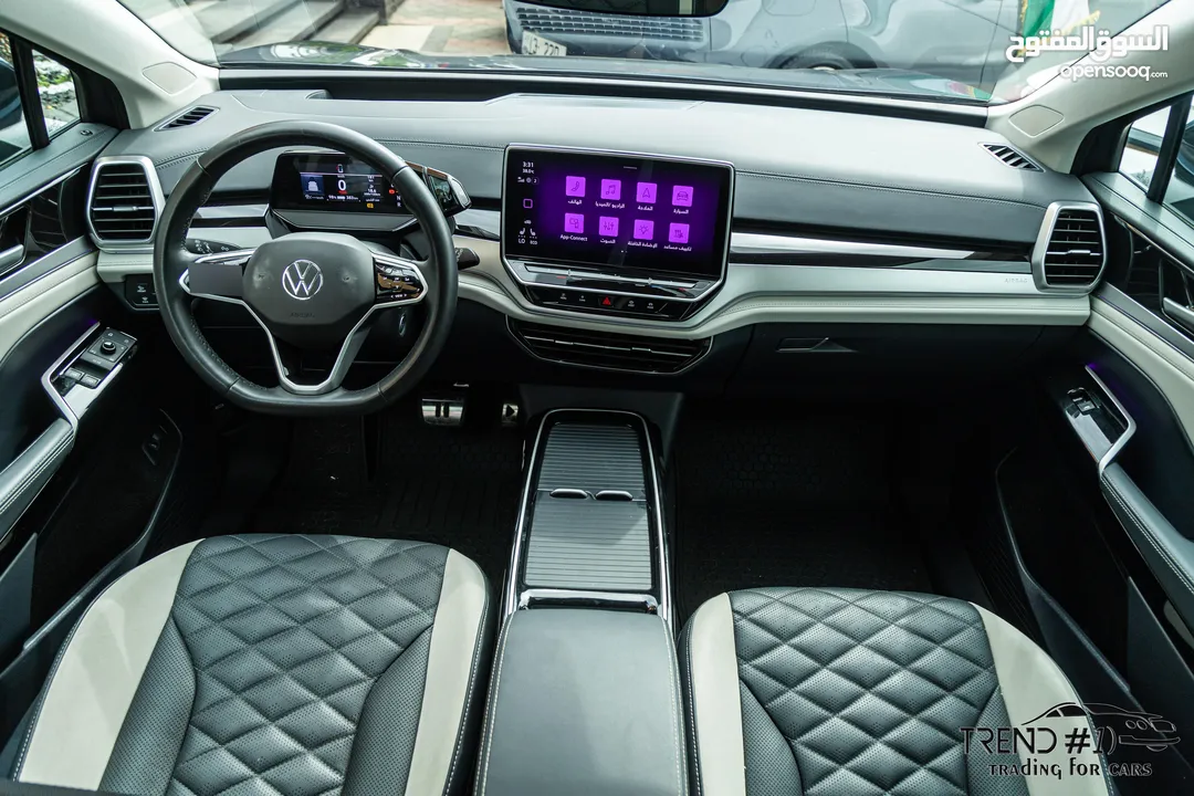Volkswagen ID6 Crozz Pro 2022  السيارة مميزة جدا و قطعت مسافة 13,000 كيلو متر