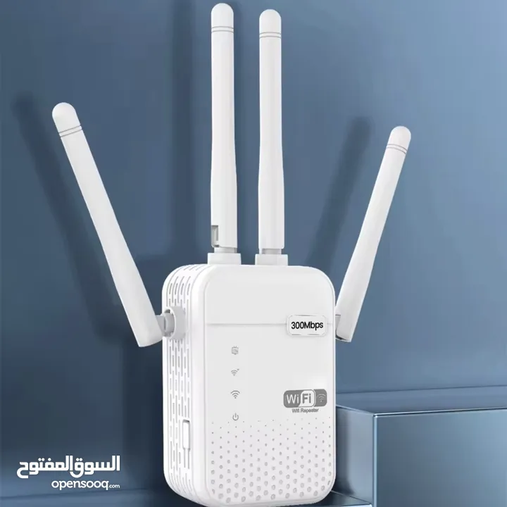 راوتر - repeater مقوي وايرلس Wifi - مقوي اشارة وفيه مكان للسلك 2 في واحد