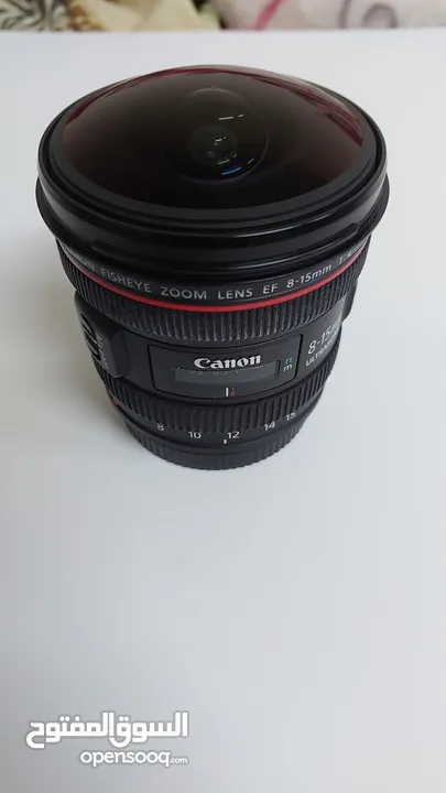 عدسة كاميرا كانون Canon EF 8-15mm f 4L Fisheye USM