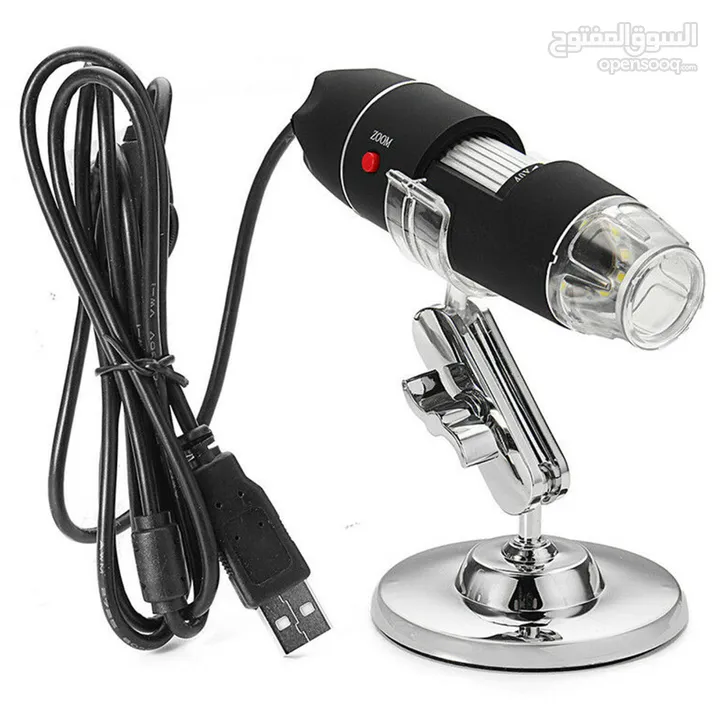 1600X Zoom 8 LED USB Microscope Digital Magnifier Endoscope Camera Video Stand - 50 JD