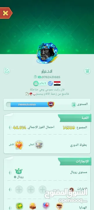 حساب لودو مستوى 46مرتب