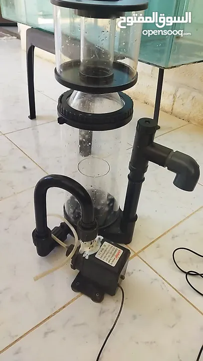 سامب سفلي وسكيمر وطاولة حوض سمك طول