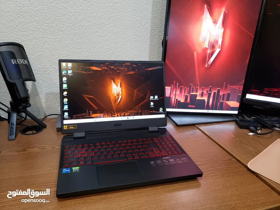 لابتوب ايسر نيترو في acer nitro v جديد للمهندسين والمصممين ومحبين الالعاب بكرت شاشة خارجي 6 جيجا