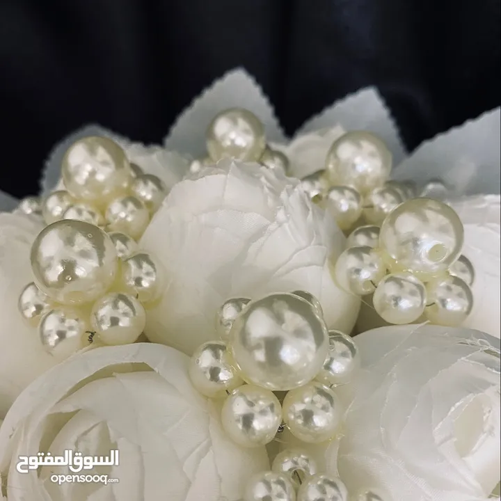 باقة مناسبات (عرس او خطبة او لكل محبي ورد الفاوانيا الأبيض الفخم)