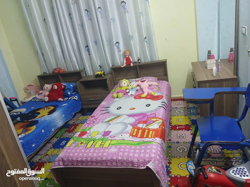 غرفه نوم شباب واطفال مرتبه ونضيفه