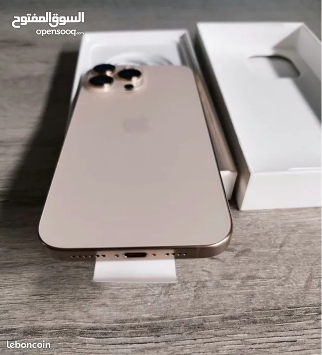iPhone 16 Pro Max  آيفون 16 برو ماكس   تيتانيوم صحراوي  جديد  مقاومة الطرطشة والماء والغبار