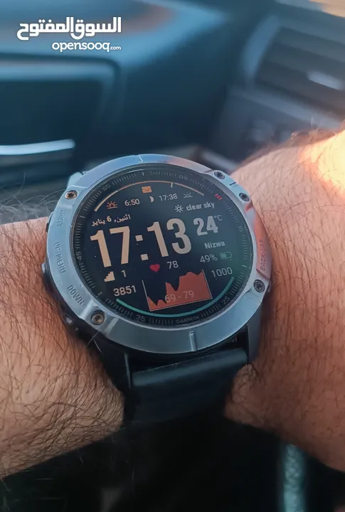 فرصة ... جارمن فينيكس Garmin fenix 6X sapphire نظيفة جدا كالجديدة بدون خدوش