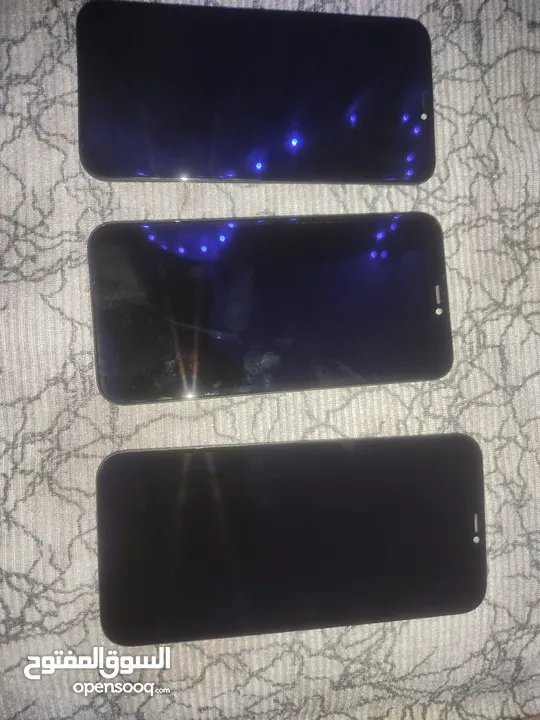 شاشة ايفون 12promax وشاشتين ايفون XR
