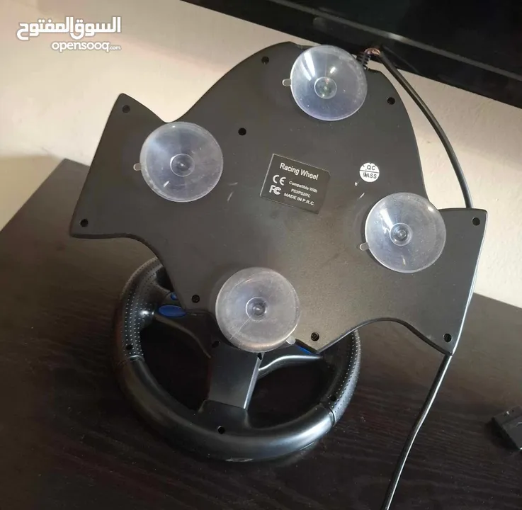 Acogedor PC Steering Wheel 3 in 1 Racing Steering Wheel with Pedals 180° Competition Racing Steering