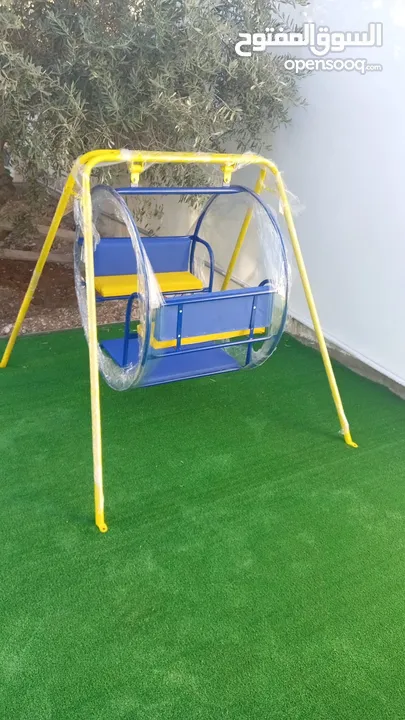 مرجيحة مدورة 4 ركاب حديد ثقيل. 85.دينار