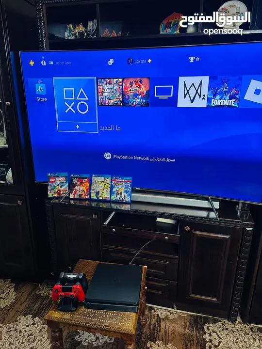 Playstation 4 Slim  بلاستينش 4 سلم