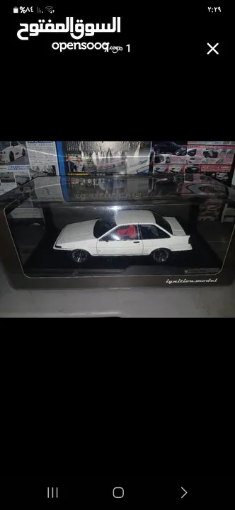 مجسم تويوتا ae86 قياس 1/18 نوع اجنيشن