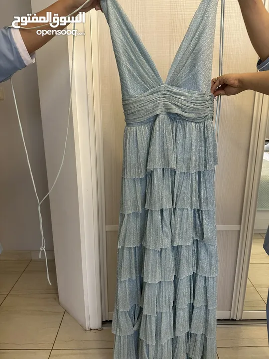 Baby Blue evening dress by a turkish designer