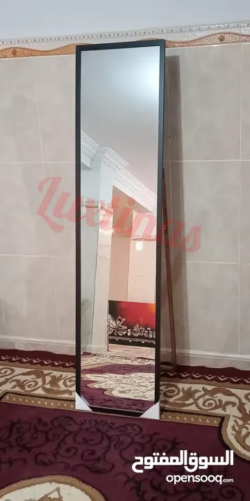 P18: المرايا الوا   القياس   المرآة كاملة بالخشب ط 163.40cm  قياس المرآة زجاج: