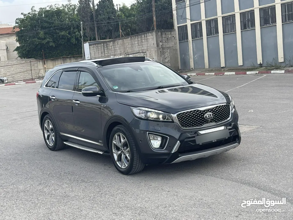 كيا سورنتو فل مسكر دفع رباعي فحص نخب ولا غرام بويه ترخيص تامين شامل سنه عداد 132 اصلي