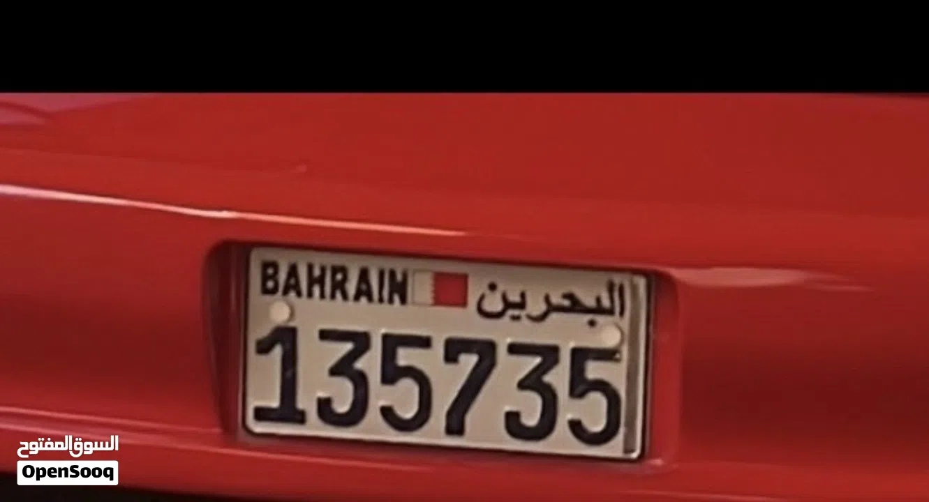 بيع رقم مميز مكون من ست ارقام 135735 على سيارة كومورو احمر موجود مالك واحد