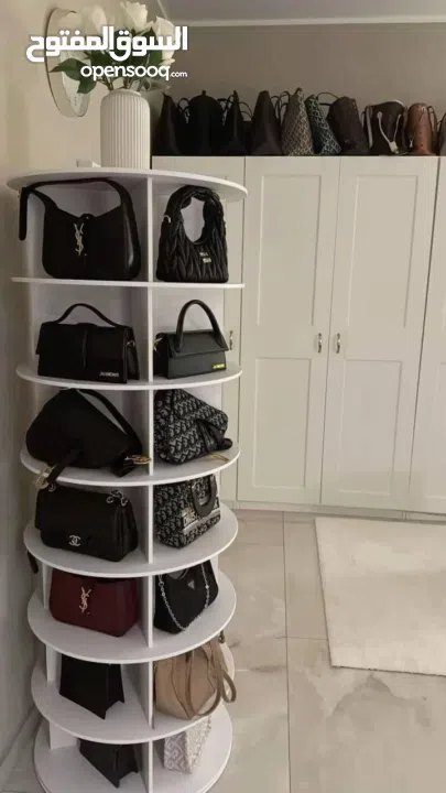 خزانة الأحذية الدوارة متعدد الطبقات – 7 طبقات   حل ذكي وأنيق لتنظيم بيتك بأسلوب عصري