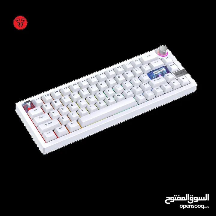 FANTECH MK920 MAXFIT6 Wireless Mechanical Gaming Keyboard - White (ARGB TRI-MODE CONNECTION) كيبورد