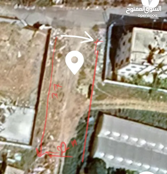 إعلان بيع قطعة أرض استثمارية مميزة (مع رخصة بناء جاهزة وسارية)
