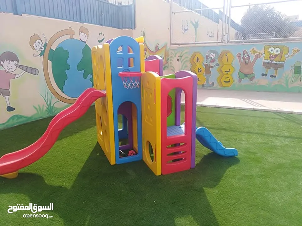 العاب خارجية سيفتي بالوان جذابة مراجيح وسحاسيل