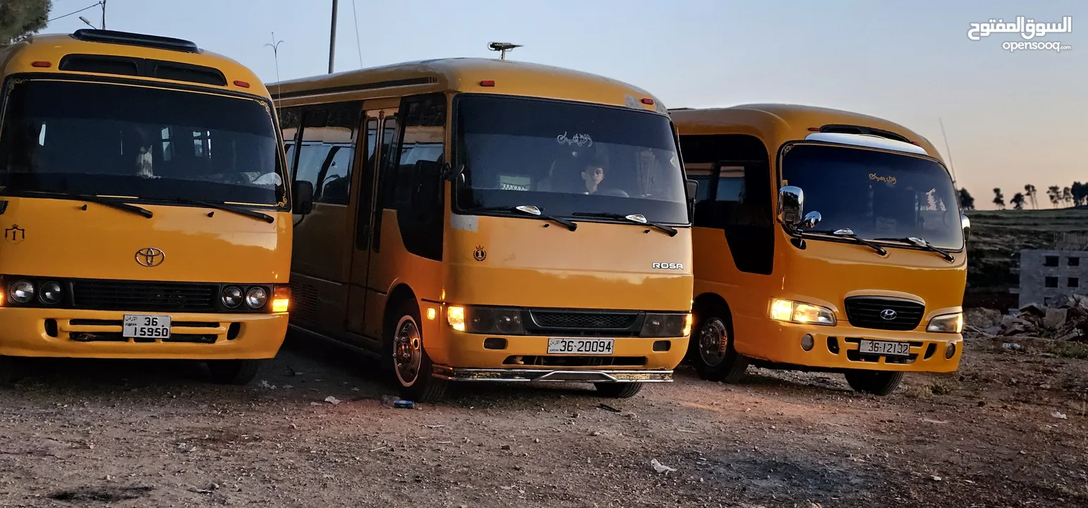 باصات للايجار اليومي والتعاقد الشهري للنوادي الصيفية خدمة مميزة دقة بالوقت