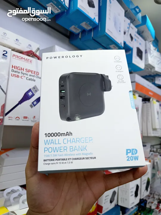 باوربانك وايرلس مع بلاك دولي Power Bank wall charger