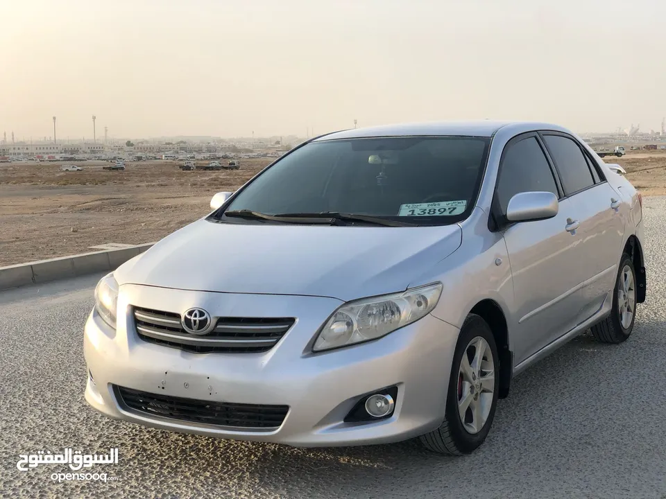 تويوتا كورولا 1.6L 2009  خليجي  سيارة في قمة النظافة وجاهزه للتسجيل