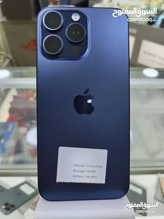 IPHONE 15 PRO MAX ( 256GB ) USED /// ايفون 15 برو ماكس ذاكرة 256 مستعمل وكاله