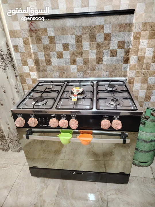غاز فريش 90 سم بحالة جيدة
