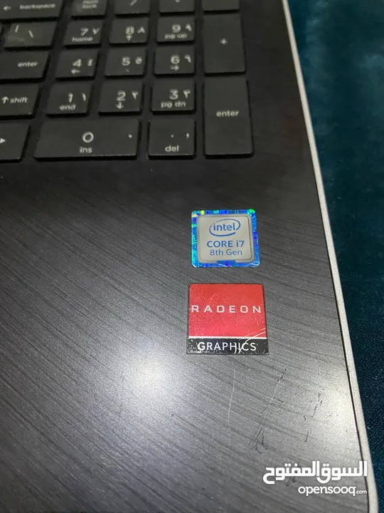 لابتوب hp   كور i7 الجيل 8 الذاكرة 256M2 علي كرت شاشة خارجي للبيع العنوان غزة الشيخ رضوان ابواسكندر