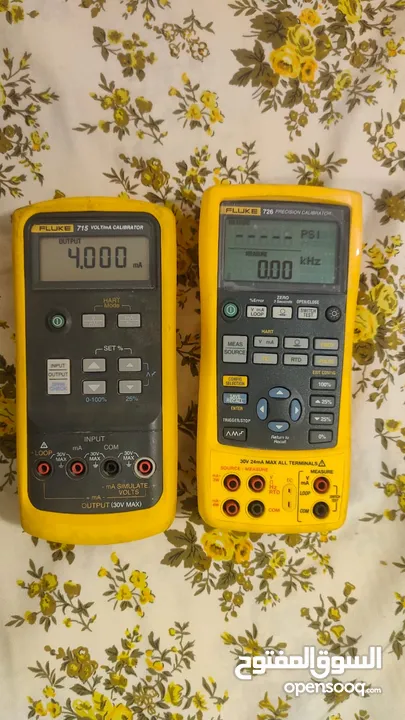 ساعة فحص الكهرباء Fluke 726 + Fulke 715 volt لفحص الكهرباء