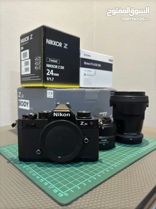 Nikon Z fc (Black edition) + Nikkor 24mm f/1.7 + Sigma 16mm f/1.4