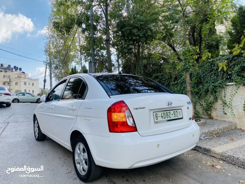 هونداي فيرنا 2007 ماتور 1600 سيارة ممتازة جداً وبوضع فوق الممتاز الله يبارك لصاحب التصيب..