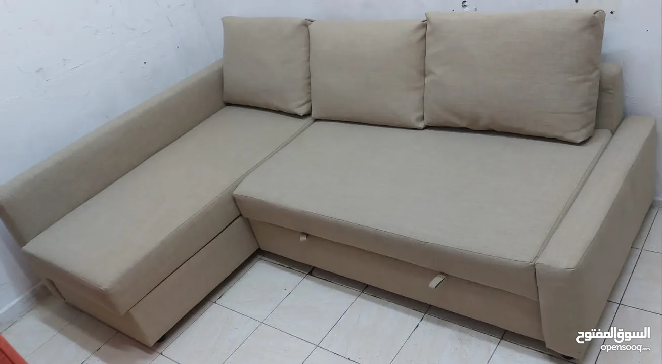 L Shape Sofa Come Bed For Sale Plus Storage