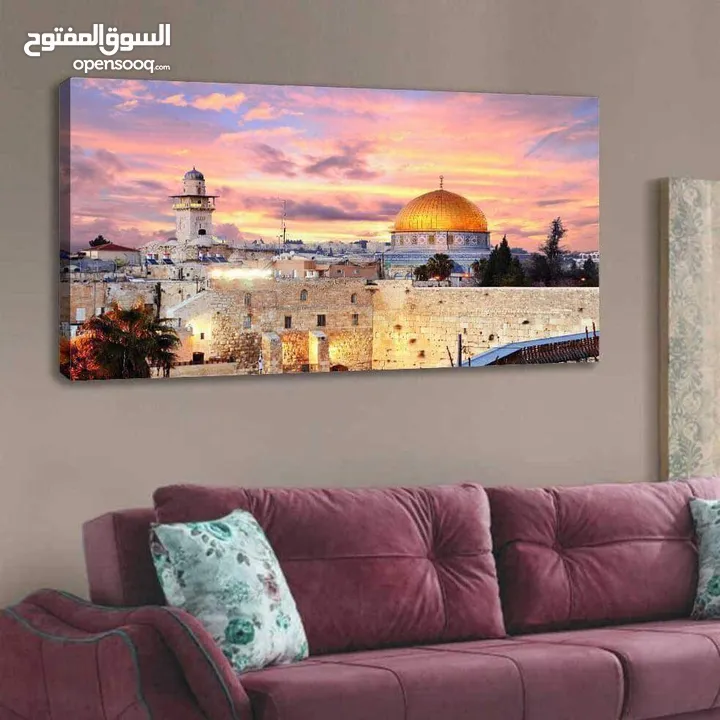 لوحات فنية باجمل الالوان بدقة وضوح عالي مكفول من اي اختلاف بسماكة 10ملم تعليق وطباعة صور من اختيارك
