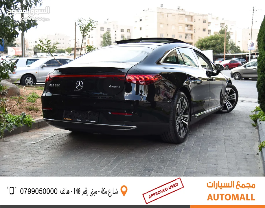 مرسيدس بنز EQS 580 كهربائية بالكامل 2022 Mercedes Benz EQS 580 HyperScreen 4MATIC