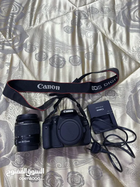 كاميرا كانون D600 مع عدسة 55-18 mm