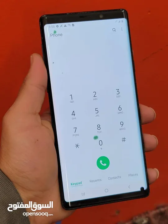 عرطة اليوم للحبايب #جالاكسي نوت 9 اكتروني منقط وطبعه شعرة من 48الف ريال يمني