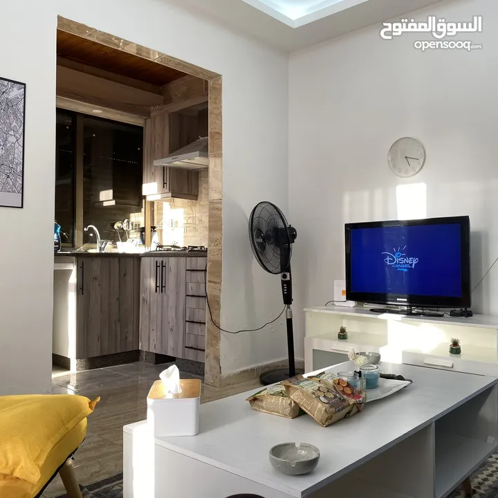 ستوديو مفروش للايجار - منطقة الكرسي غرب عمّان