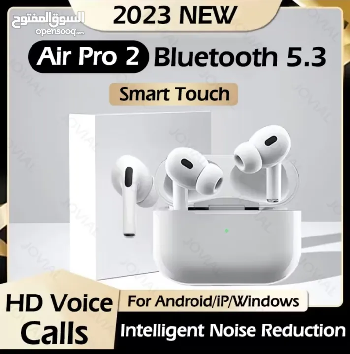 air pods pro 2  سماعات بلوتوث اللاسلكية لجميع الهواتف الذكية
