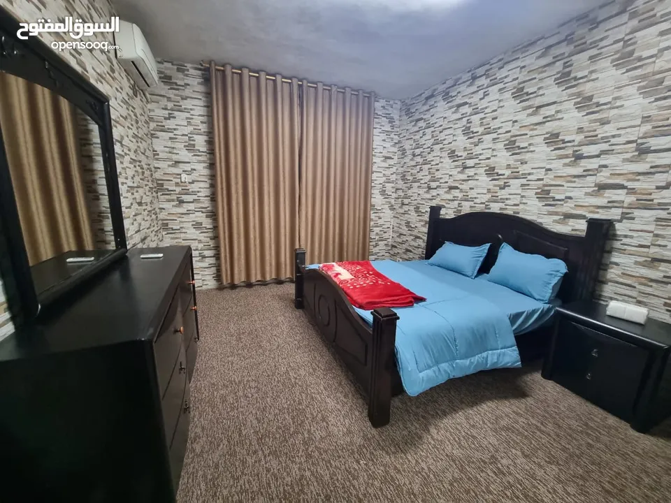 شقة مفروشة غرفتين للإيجار الشهري تبدأ من 350 دينار