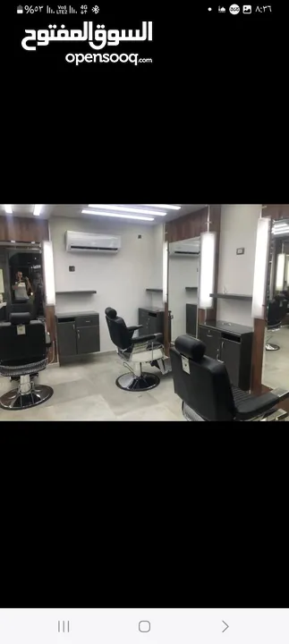 محل حلاقة رجالي للبيع / طلوع بلديه الجبيهه بالقرب من بنك الإسكان