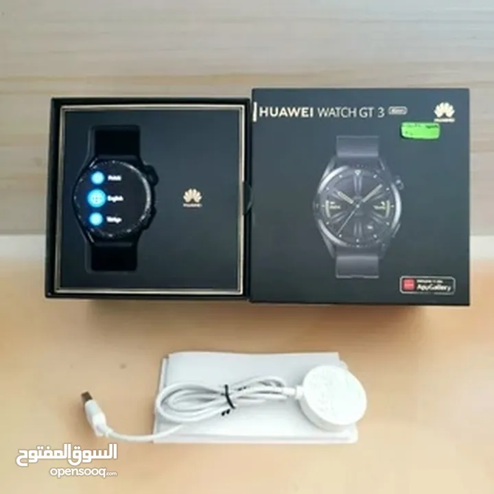 ساعه هواوي GT3 46mm استعمال قليل جدا ..