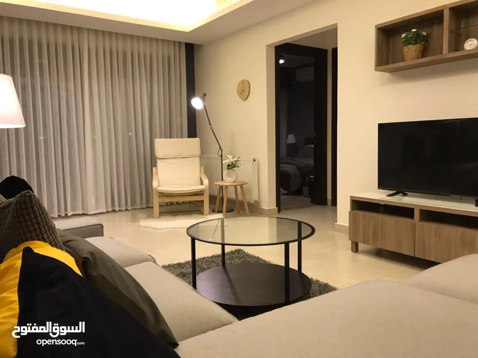 شقة فاخرة في - عبدون - مساحة 110 م غرفتين نوم وبلكونة (ID# : 7515)