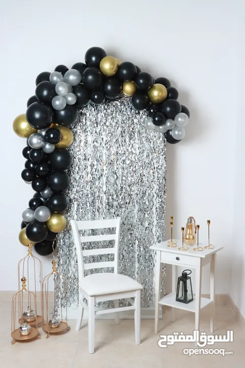 Balloon decoration and decoration for events, birthdays and schools