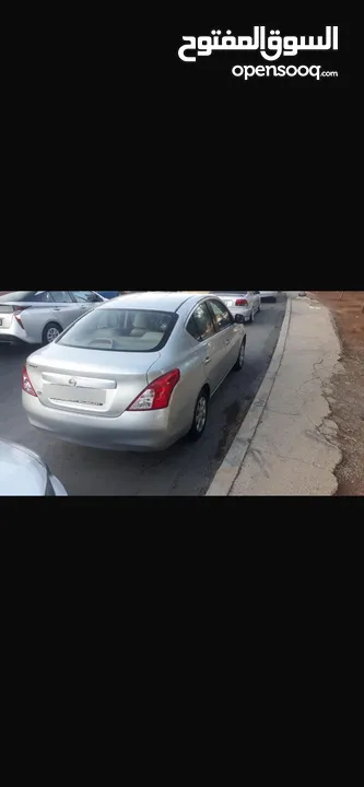 نيسان صني موديل 2012 لون سلفر فحص كامل جمرك لم تعمل سياحي بحاله ممتازه